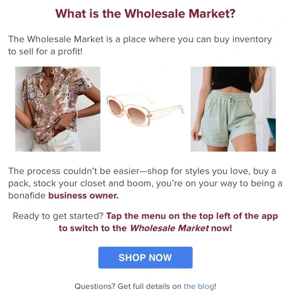 BUY WHOLESALE at Essence Couture Closet